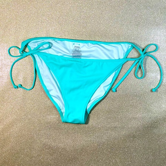 Victoria’s Secret PINK - teal tie-side bikini bottoms! - Picture 6 of 7